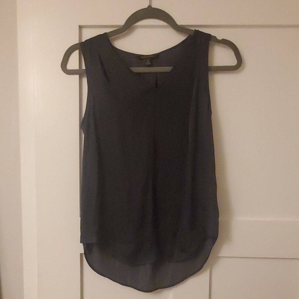 satin sleeveless banana republic blouse tank top